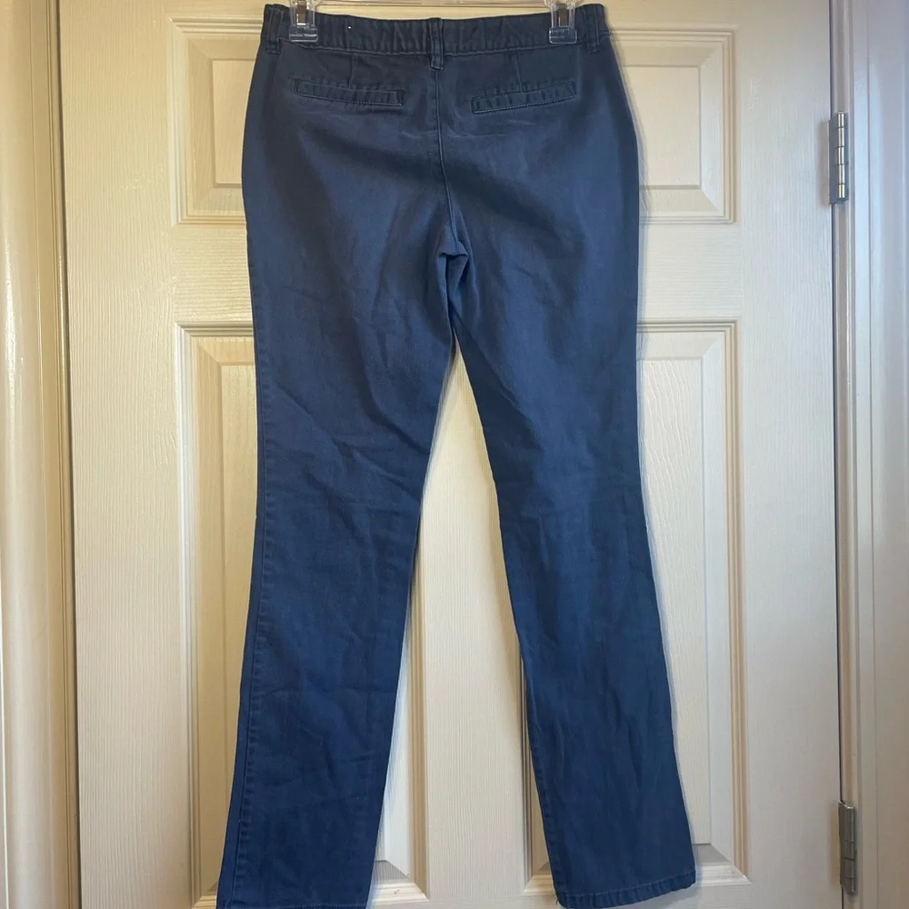 Old Navy Kids Dark Blue Pants, Adjustable Waist, Faux‎ Back Pockets, Size 14